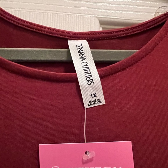 NWT Midi Rust Dress Plus Size - Picture 2 of 2